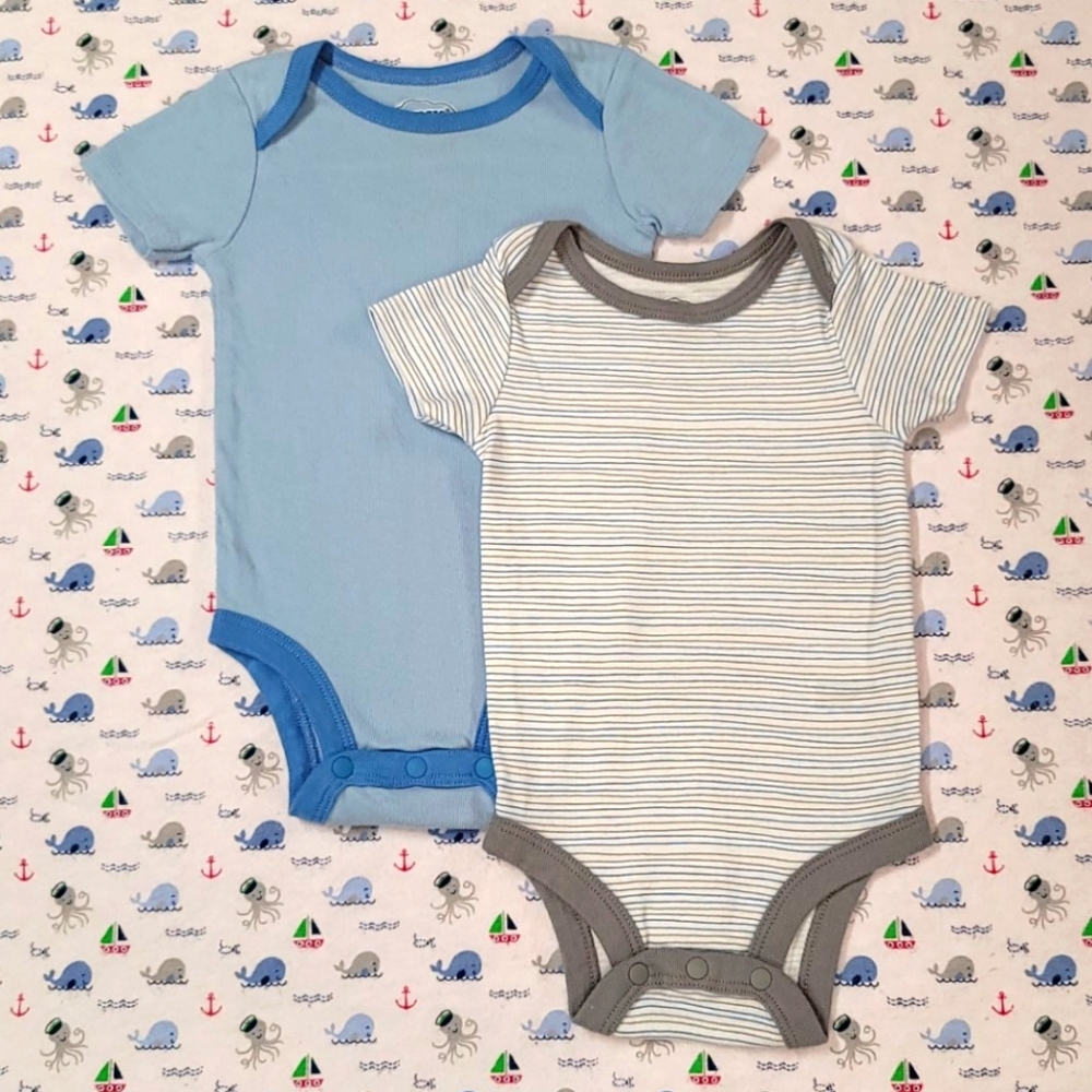 🔵 2 PACK • SZ 6MO • Onesies 🔵